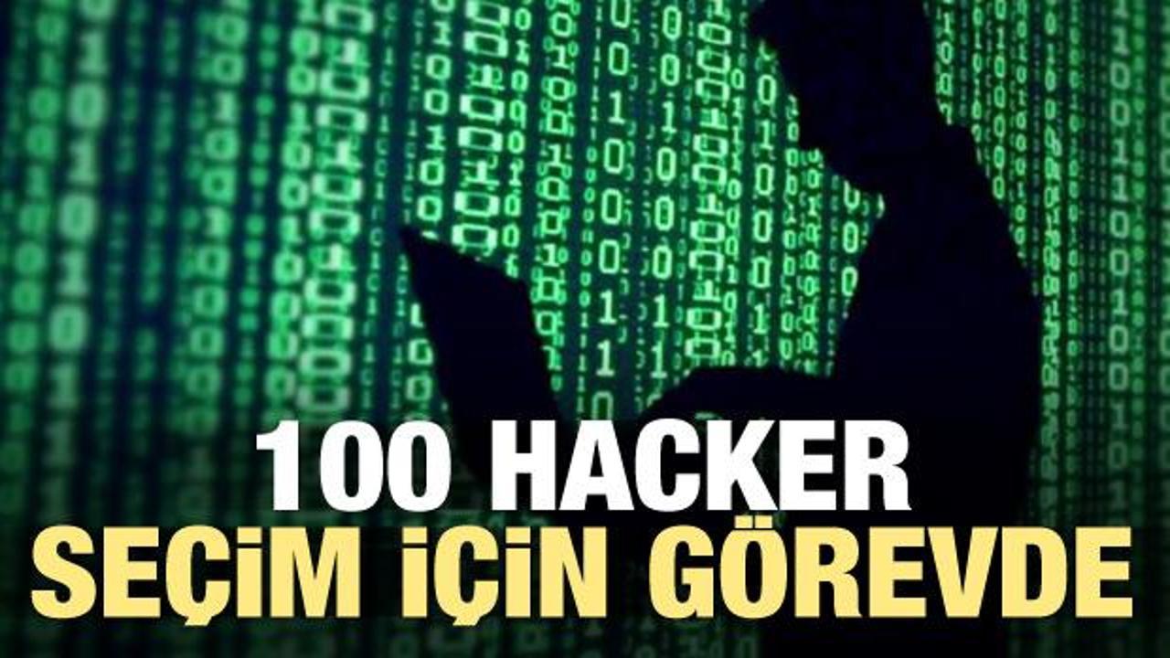 100 hacker seçim için görevde