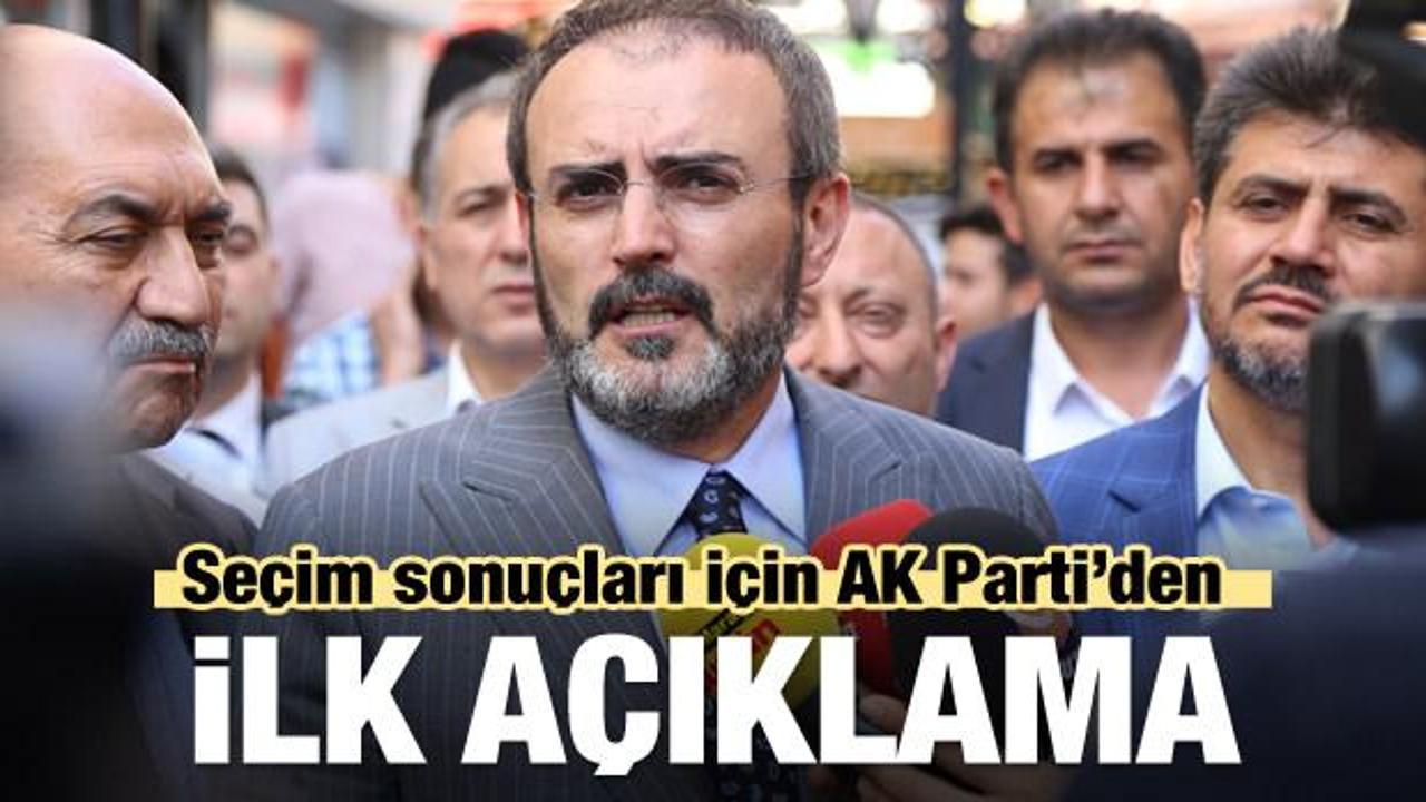 AK Parti'den sonuçlara ilişkin ilk açıklama