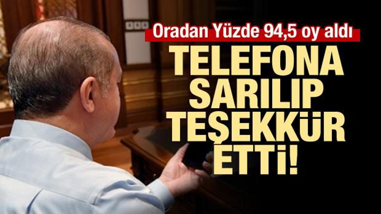 Erdoğan rekor oy aldı, telefona sarıldı...