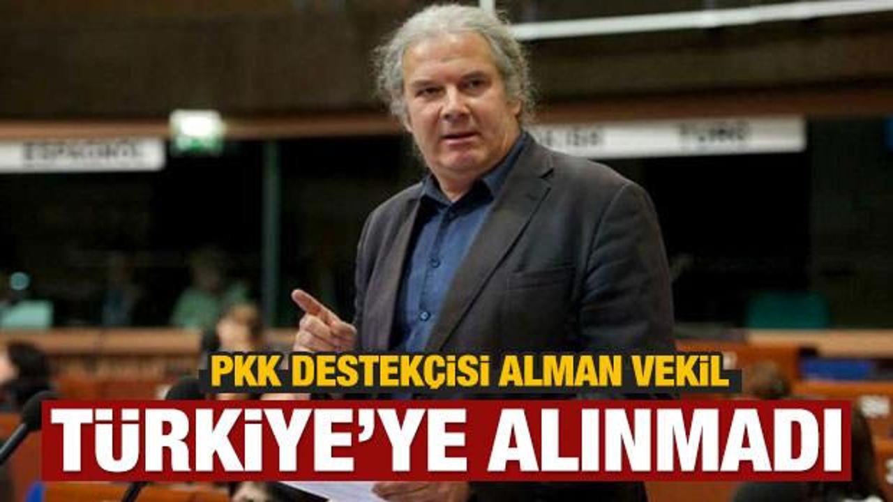 PKK destekçisi vekil Türkiye'ye alınmadı