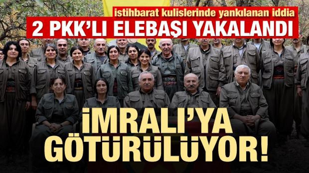 PKK'nın kritik 2 elebaşı yakalandı! İmralı'ya götürülüyor