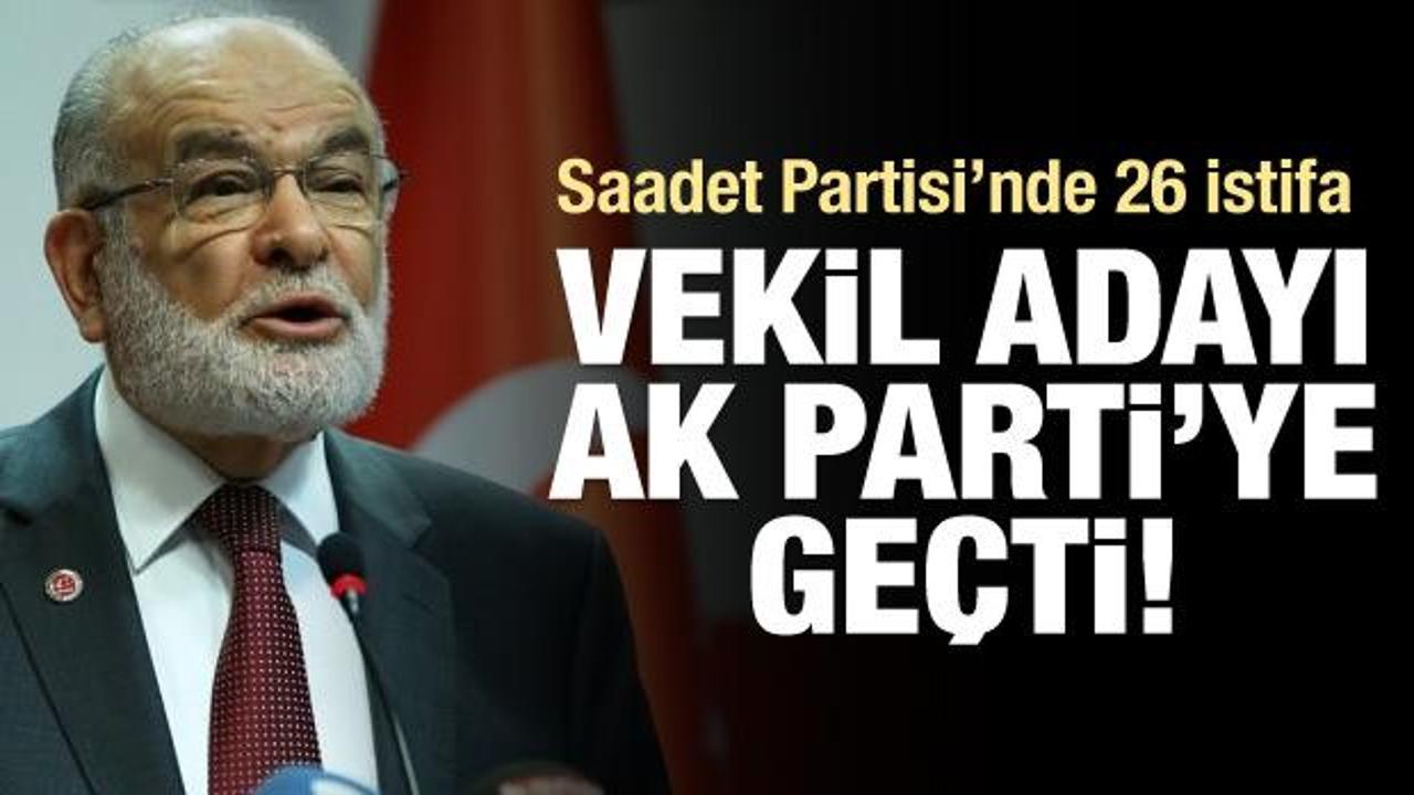 Saadet adayı istifa edip AK Parti'ye katıldı!