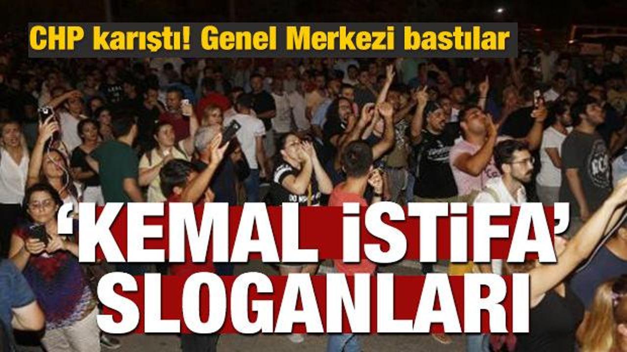 CHP karıştı! 'Kemal istifa' sloganları