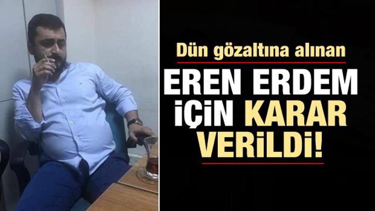CHP'li Eren Erdem tutuklandı