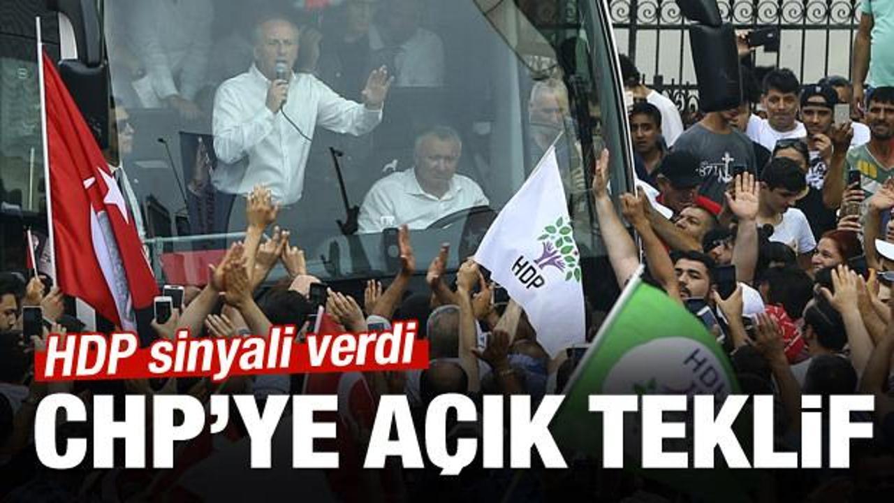 HDP sinyali verdi! CHP'ye açık teklif