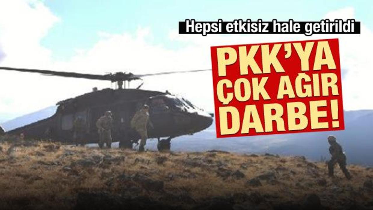 PKK'ya ağır darbe: 36 terörist öldürüldü