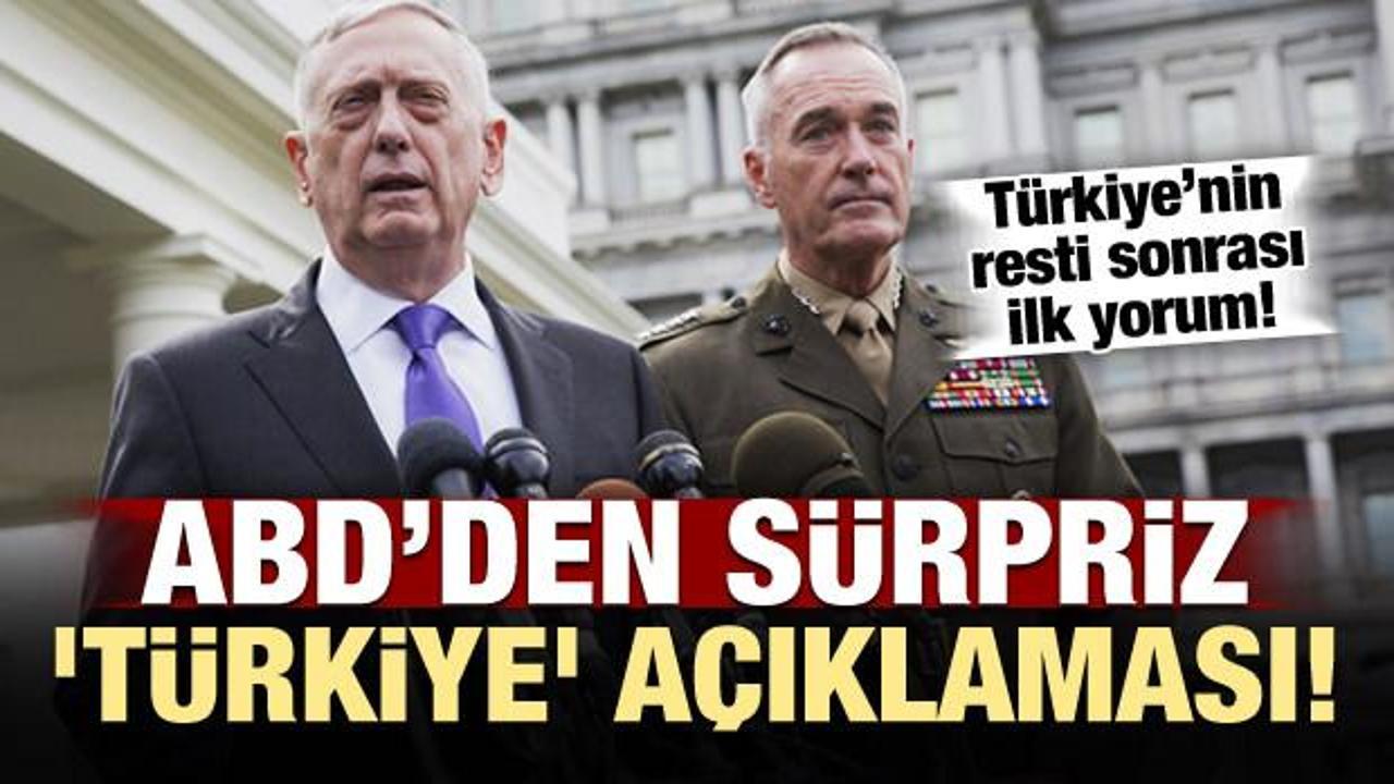 ABD'den sürpriz 'Türkiye' açıklaması!