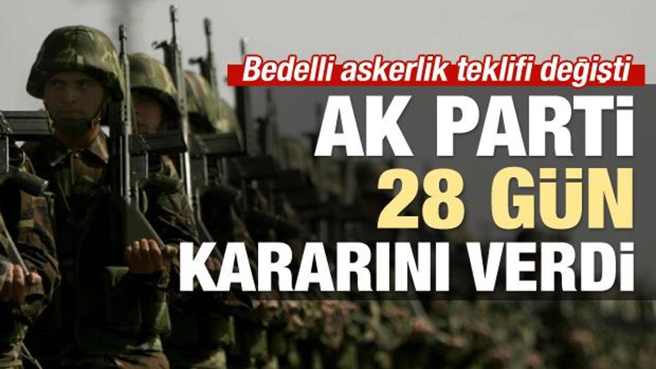 AK Parti'den 'Bedelli askerlik' açıklaması