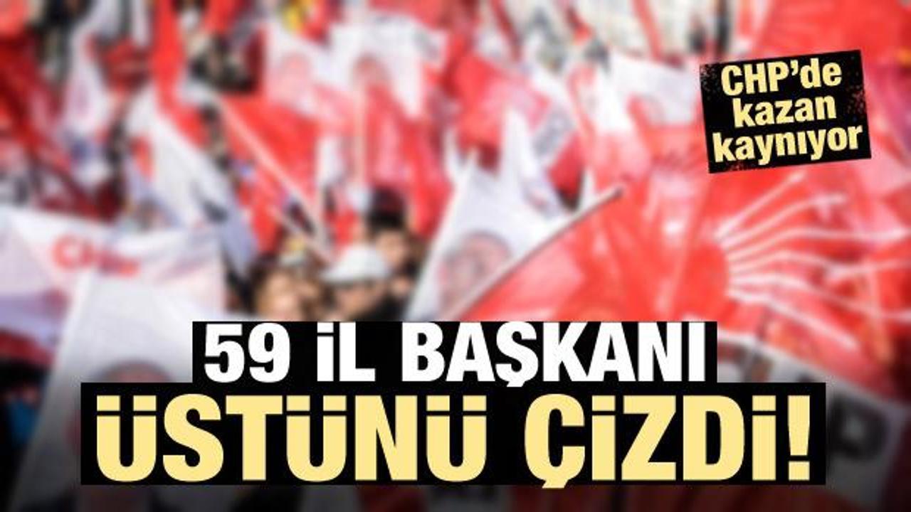 CHP'de kaos! 59 il başkanı desteğini a&ccedil;ıkladı
