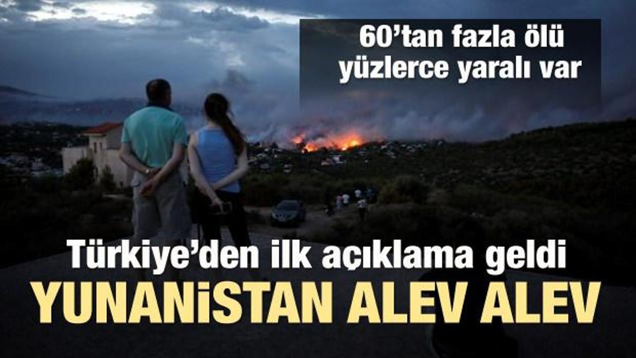 Yunanistan’da orman yangını: 50 ölü 156 yaralı