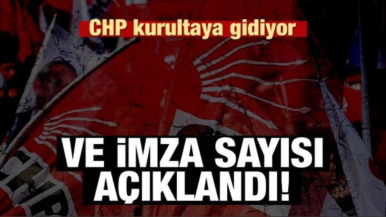 CHP olağan&uuml;st&uuml; kurultaya gidiyor