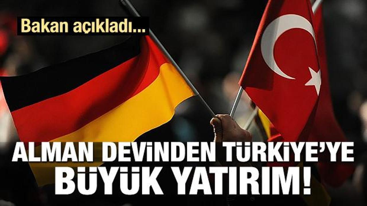 Alman devinden Türkiye'ye 1.2 milyarlık yatırım