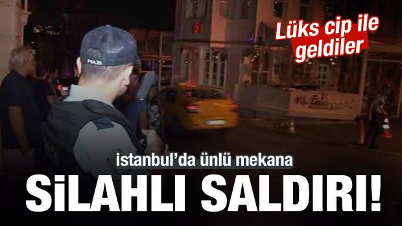 İstanbul'da ünlü kafeye silahlı saldırı 