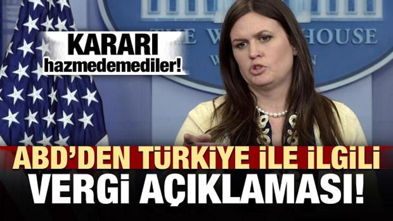 ABD'den Türkiye ile ilgili 'vergi' açıklaması! 