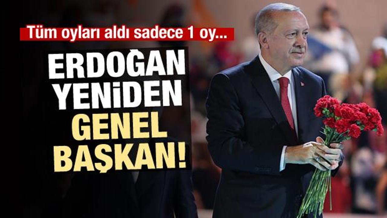 Erdoğan yeniden Genel Başkan