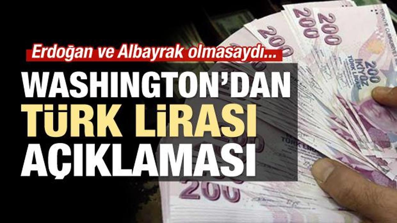 Washington’dan Türk Lirası açıklaması