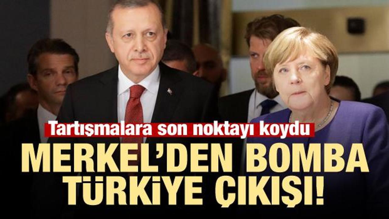 Noktayı koydu! Merkel'den bomba Türkiye açıklaması