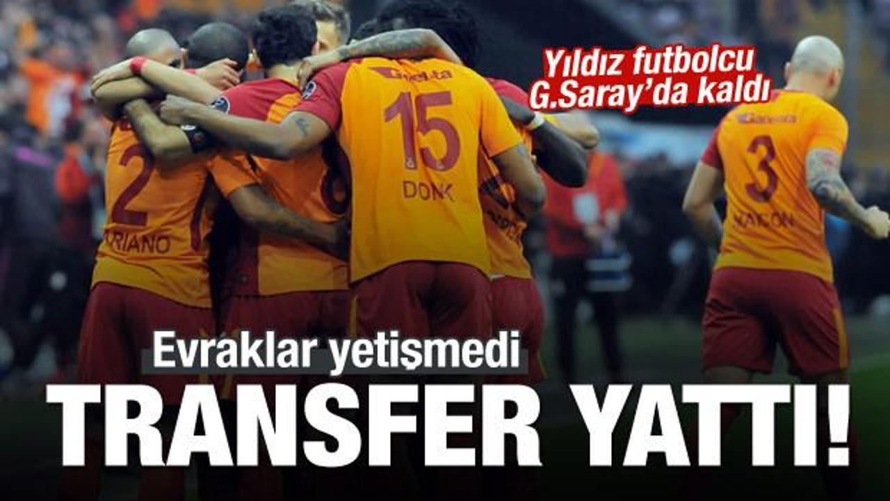 Transfer krizi! Yıldız futbolcu G.Saray'da kaldı