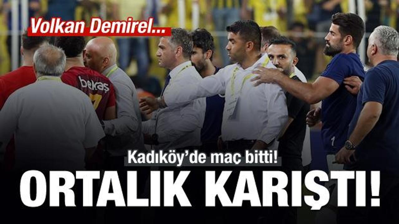 Kadıköy'de maç bitti ortalık karıştı
