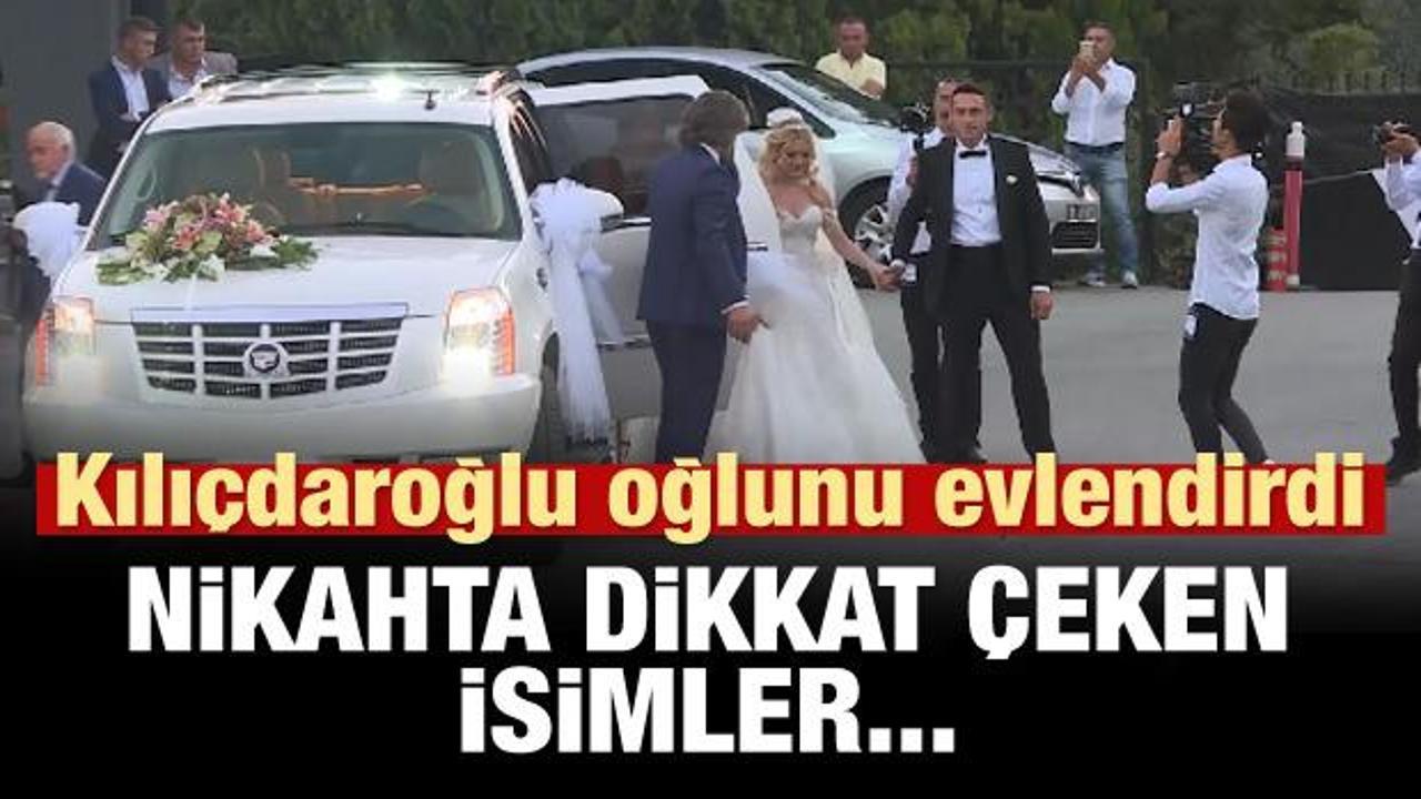 Kılıçdaroğlu'nun oğlu Kerem evlendi