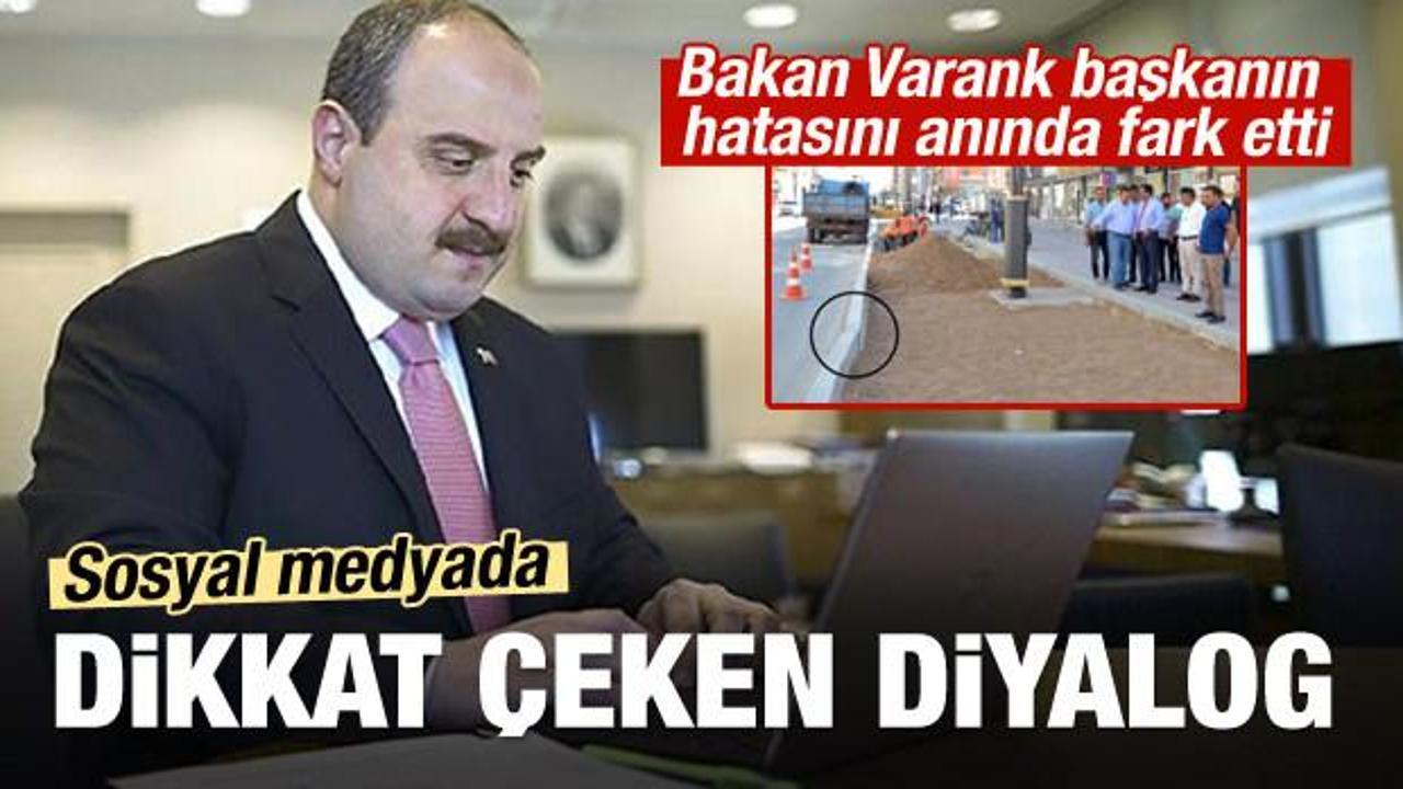 Bakan Varank'tan başkana anında uyarı