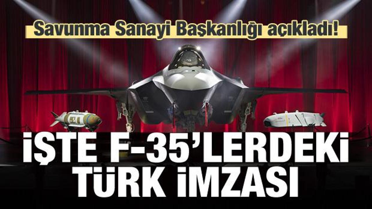 Resmen açıklandı! İşte F 35'lerdeki Türk imzası