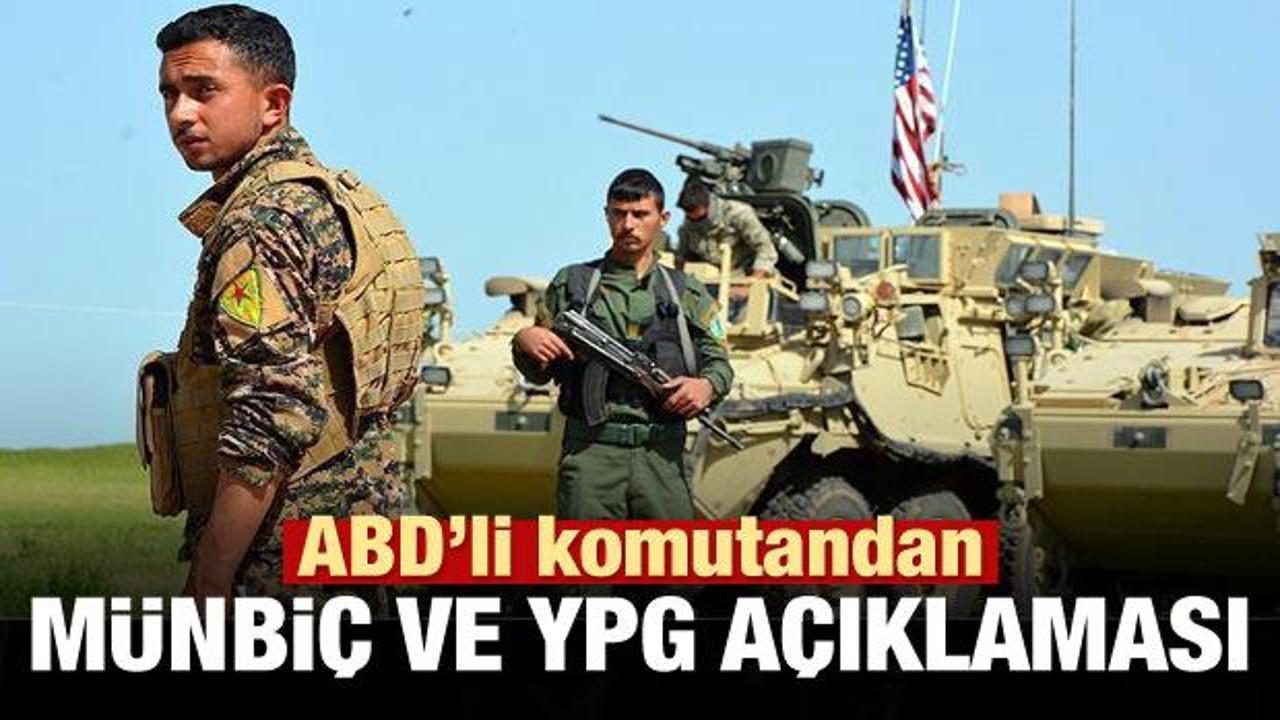 ABD'den önemli Münbiç ve YPG açıklaması!