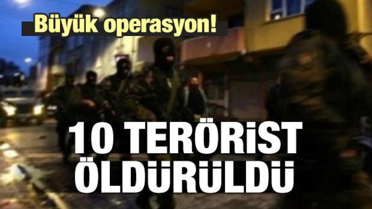 Büyük operasyon! 10 terörist öldürüldü