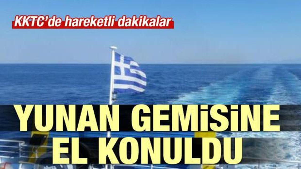 KKTC Yunan gemisine el koydu