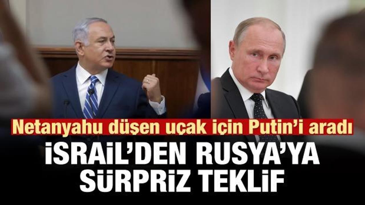 Netanyahu'dan Rus uçağı açıklaması!