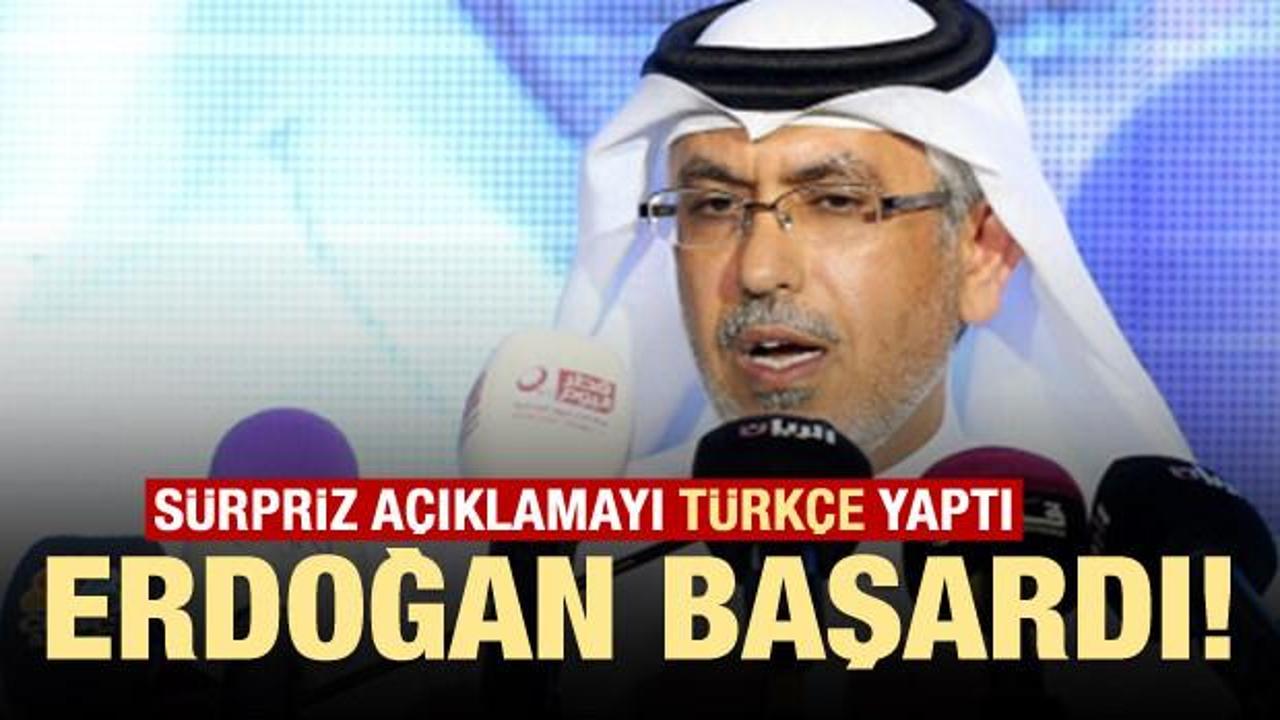 Sürpriz açıklamayı Türkçe yaptı: Erdoğan başardı