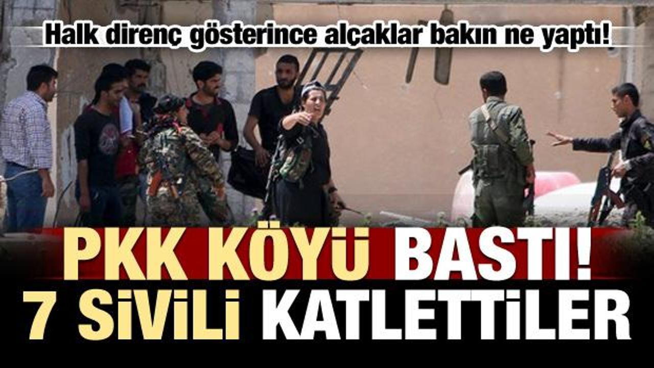 PKK'dan alçak hamle! Köy basıp 7 canı katlettiler