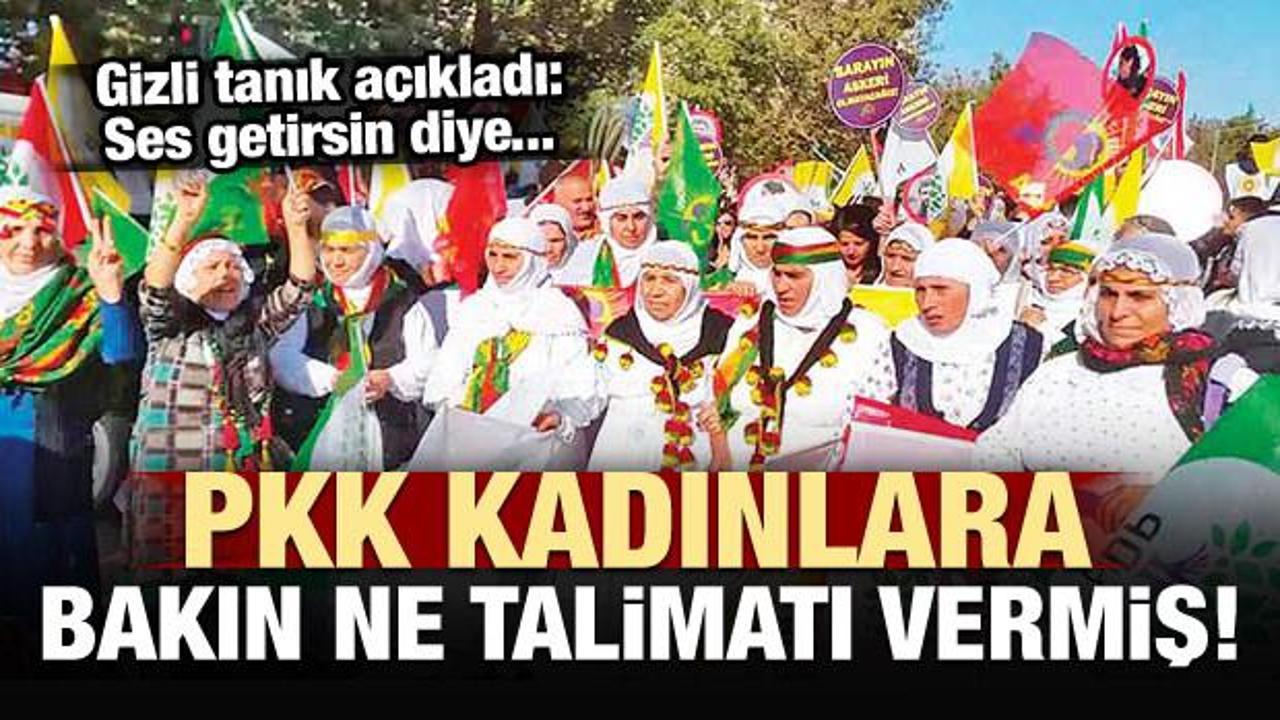 PKK kadınlara bakın ne talimatı vermiş!