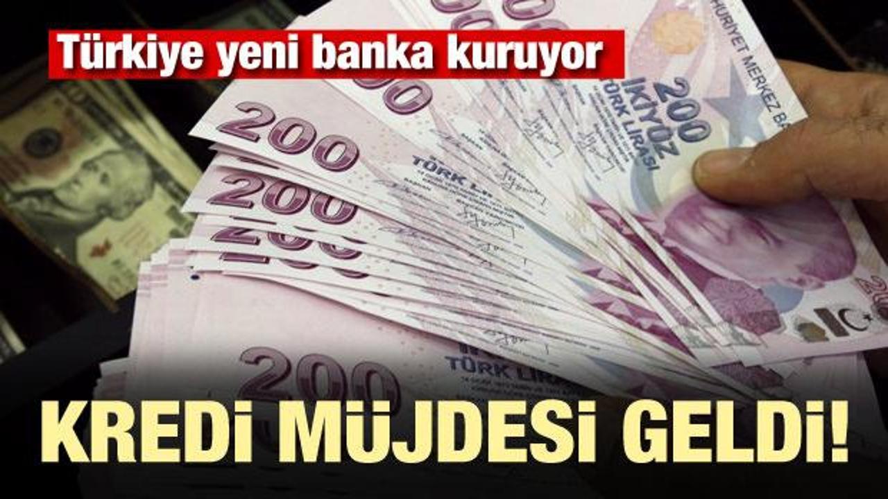 Türkiye yeni banka kuruyor! Kredi müjdesi geldi