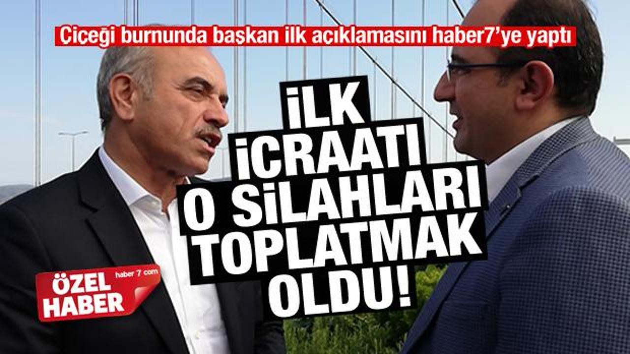 &Ccedil;i&ccedil;eği burnunda Başkan ilk kez Haber7&rsquo;ye konuştu