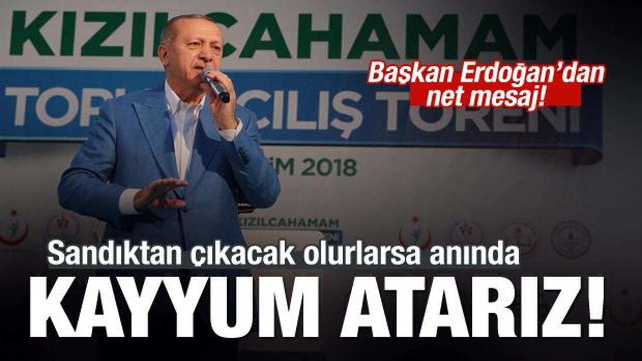 Cumhurbaşkanı Erdoğan'dan kayyum açıklaması