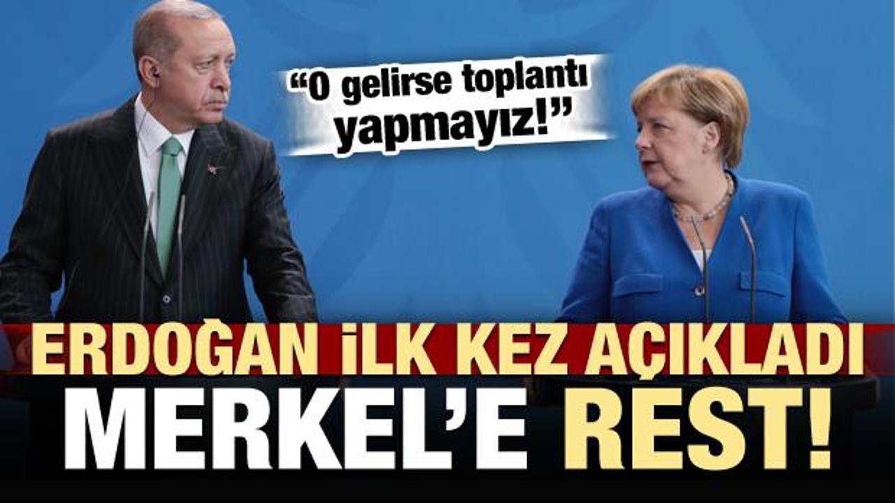 Erdoğan ilk kez açıkladı! Almanya'da resti çekti