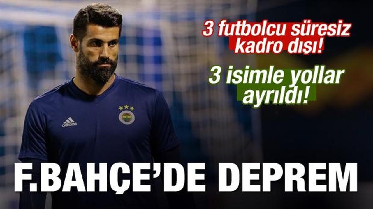 Fenerbahçe'de 3 kadro dışı, 3 ayrılık