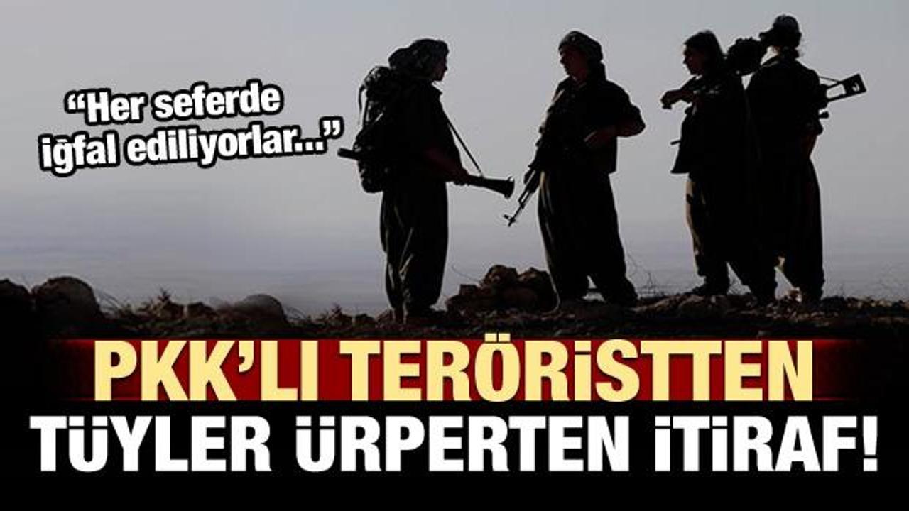 PKK'lı teröristten tüyler ürperten itiraf!