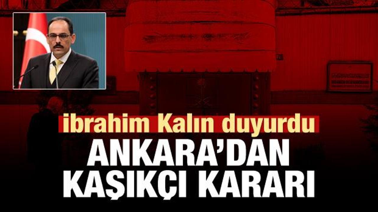Ankara'dan Cemal Kaşıkçı kararı!