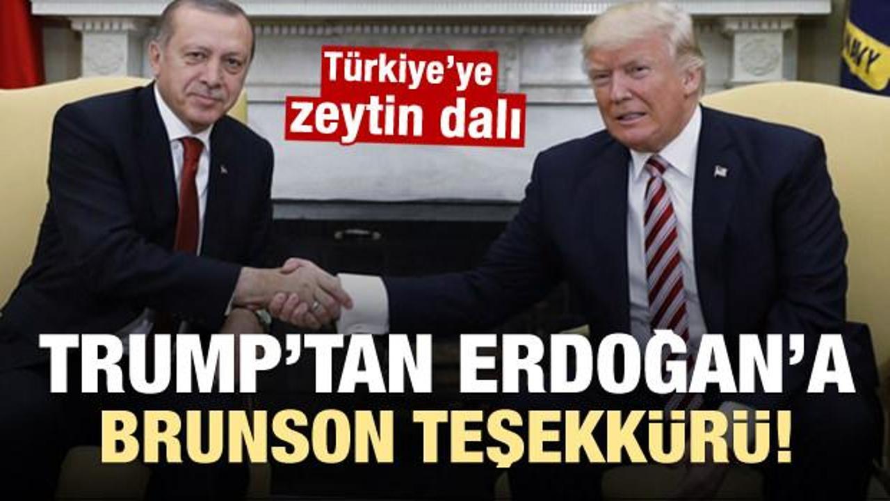 Trump'tan Brunson açıklaması: Teşekkürler Erdoğan