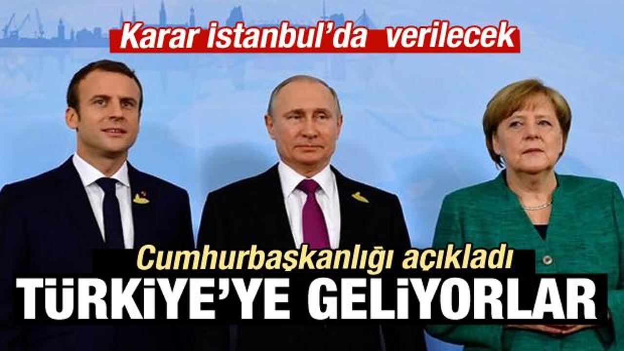 4 lider İstanbul'da buluşacak!