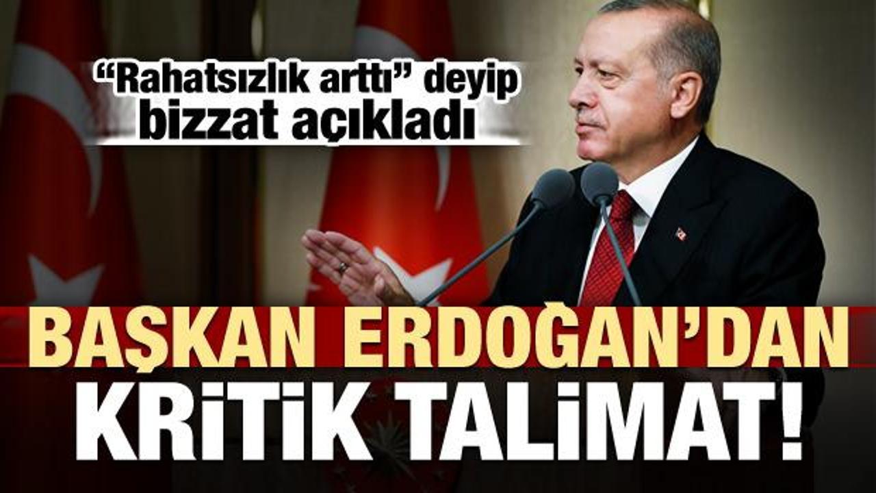 Erdoğan bizzat açıkladı! Kritik talimat