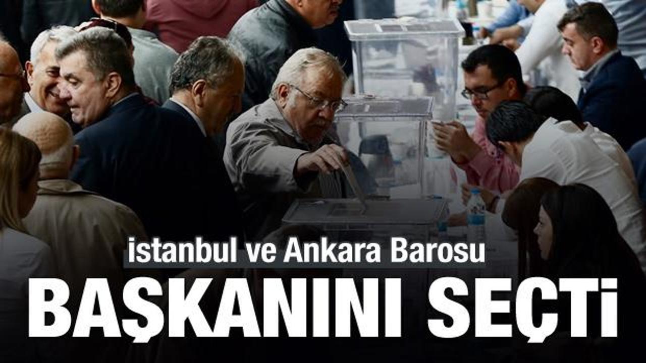 İstanbul ve Ankara Barosu'nun başkanı belli oldu