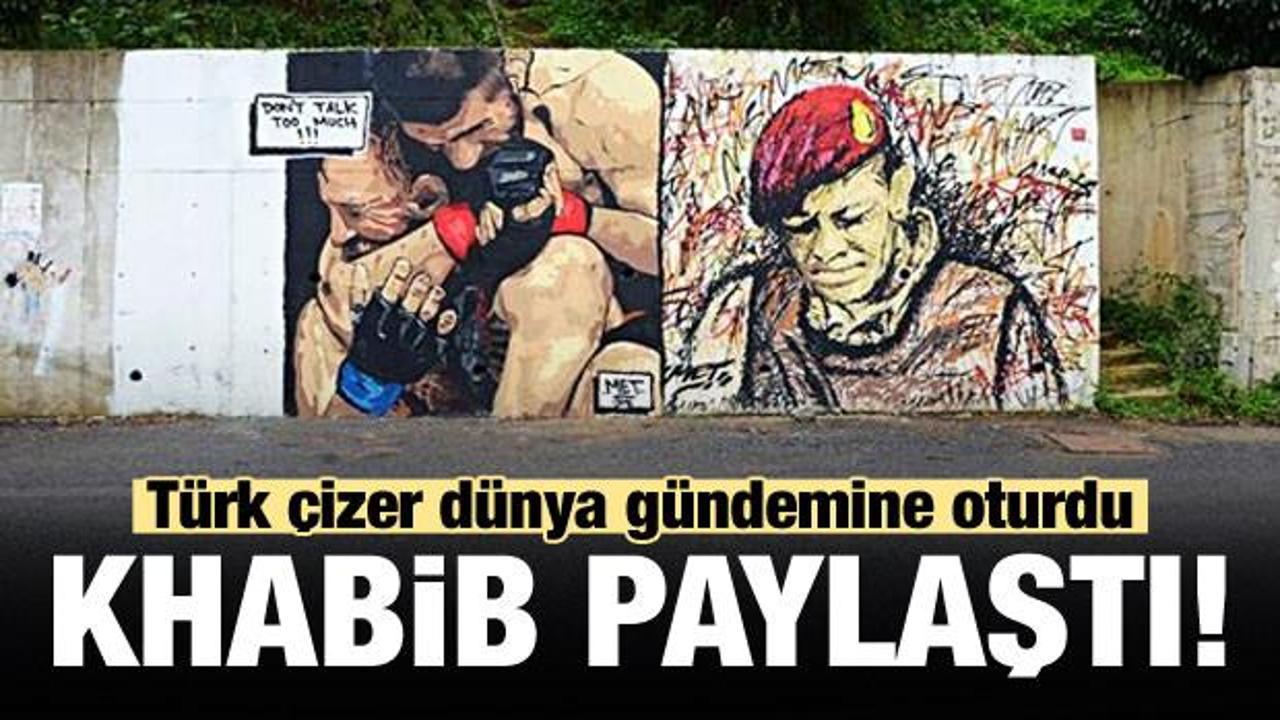 Khabib'in grafitisi Ömer Halisdemir'in yanında!