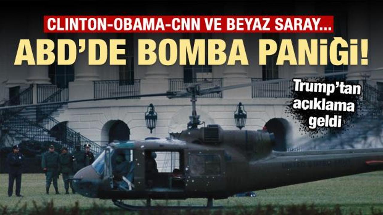 ABD diken üstünde! Beyaz Saray'da bomba paniği