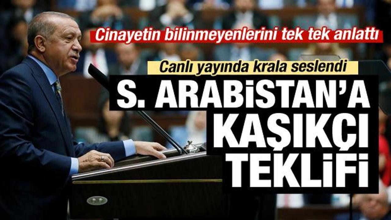 Erdoğan'dan Suudi Arabistan'a 'Kaşıkçı' açıklaması