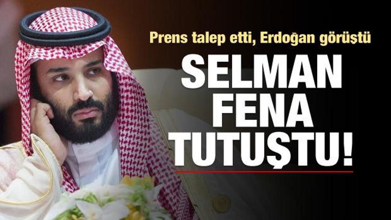 Talep Prens Selman'dan geldi! Erdoğan görüştü