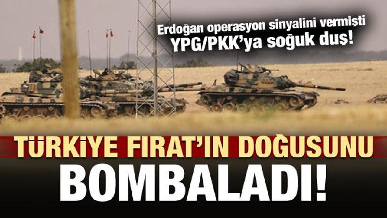 TSK, Suriye'de vurdu! YPG mevzileri yok edildi