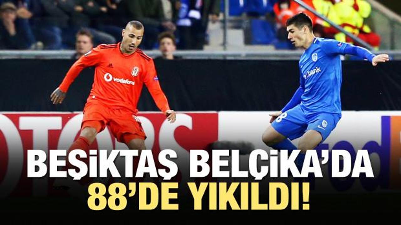 Beşiktaş Belçika'da 88'de yıkıldı!